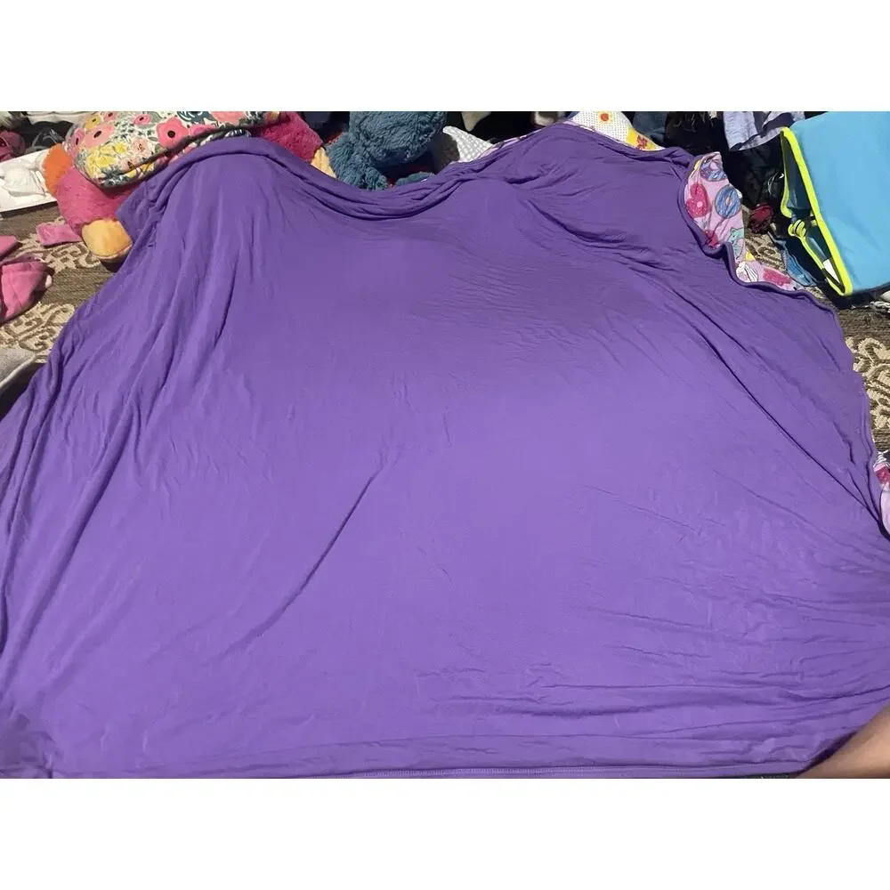 Little Sleepies Donut Dreams Cloud Blanket Purple Multicolor‎ Bamboo